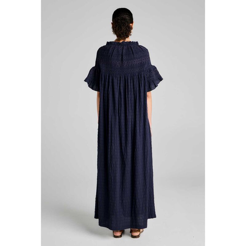 Karen Walker Theia Smocked Dress image number 1